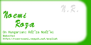 noemi roza business card